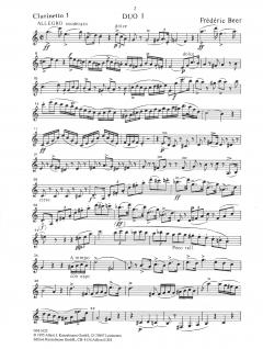 Trois Duos Concertantes pour 2 Clarinettes von Friedrich Berr 