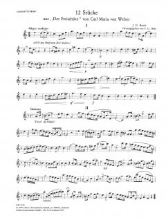 Stücke aus Freischütz für 2 Klarinetten von Carl Maria von Weber 