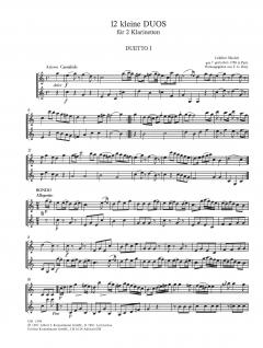 Sechs kleine Duos von Michel Celebre für 2 Klarinetten im Alle Noten Shop kaufen