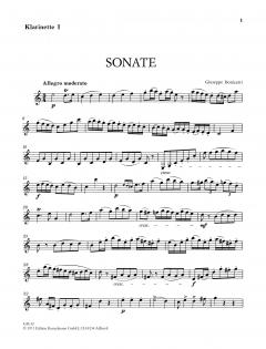 Sonate für 2 Klarinetten in B (Päuler) von Gaetano Donizetti 