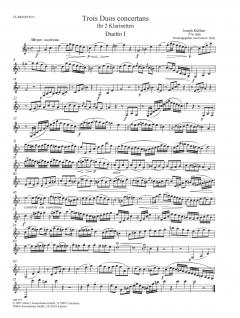 3 Duos concertants von Joseph Küffner für 2 Klarinetten in B im Alle Noten Shop kaufen