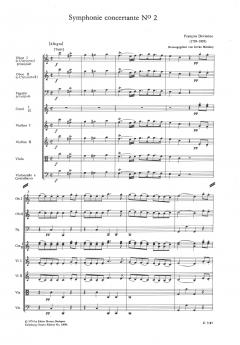Symphonie concertante Nr. 2 von François Devienne für Oboe (oder Klarinette), Fagott und Orchester im Alle Noten Shop kaufen (Partitur)