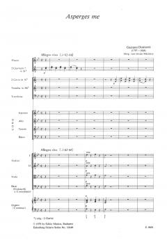 Asperges me von Gaetano Donizetti 