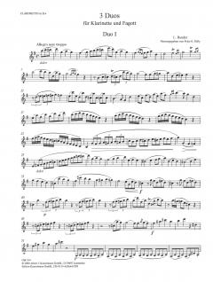 Duos concertants von L. Bender für Klarinette und Fagott im Alle Noten Shop kaufen