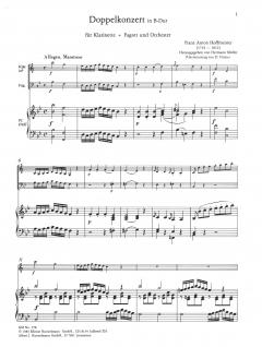 Doppelkonzert für Klarinette, Fagott und Orchester (Franz Anton Hoffmeister) 