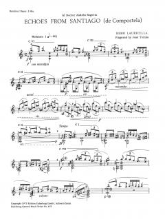 Echoes From Santiago (de Compostela) For Guitar von R. Lauricella 