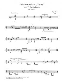 Zwischenspiel aus Yerma von F. Garcia Lorca von Hugo Pfister 