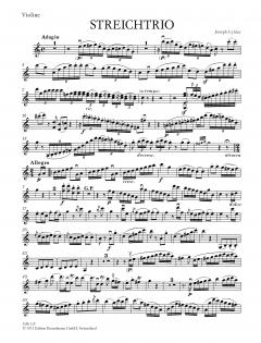 Streichtrio op. 2 von Joseph von Eybler für Violine, Viola und Violoncello im Alle Noten Shop kaufen