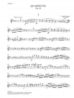 3 Streichquartette op. 24 von Franz Vincenz Krommer im Alle Noten Shop kaufen (Stimmensatz)