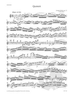 Quintett B-dur op. 33 von Georges Onslow für 2 Violinen, Viola, Violoncello, Kontrabass oder 2 Violinen, Viola, 2 Violoncelli oder 2 Violinen, 2 Violen, Violoncello im Alle Noten Shop kaufen