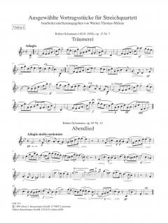 Ausgewählte Vortragsstücke für Streichquartett von Werner Thomas-Mifune im Alle Noten Shop kaufen