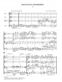 Bagatelles hongroises (Istvan Horvath-Thomas) 