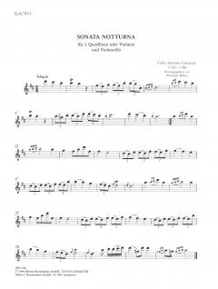 Sonata Notturna von 0 für 2 Violinen (2 Flöten) und Violoncello im Alle Noten Shop kaufen