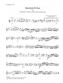 Quartett B-dur (Franz Anton Hoffmeister) 