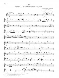 Trio für 2 Flöten (Flöte und Violine) und Violoncello (F. Ch. Neubauer) 