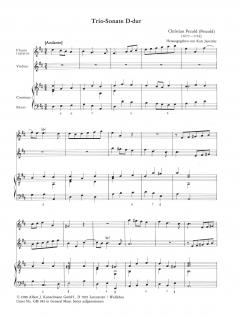 Triosonate D-dur (Christian Petzold) 