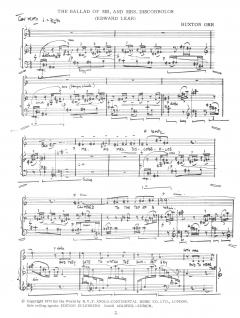 The Ballad Of Mr. aud Mrs. Discobbolos (E. Lear) von Bud Orr 