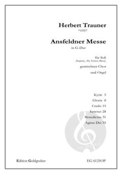 Ansfeldner Messe für Soli, Chor (SATB) und Orgel von Herbert Trauner 