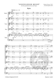 Ansfeldner Messe für Soli, Chor (SATB) und Orgel von Herbert Trauner 