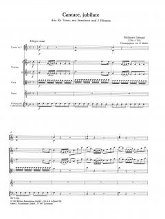 Cantate jubilate von Baldassare Galuppi für Tenor, 2 Hörner und Streichorchester im Alle Noten Shop kaufen