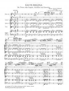 Salve Regina von Max Gebhard für Sopran oder Tenor, Soloflöte und Streichorchester im Alle Noten Shop kaufen