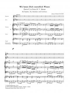 Wir beten Dich unendlich Wesen (Johann Michael Haydn) 