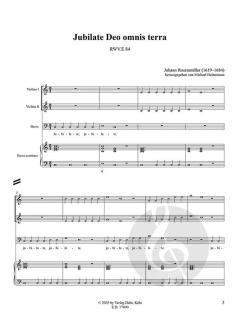 Jubilate Deo omnis terra C-Dur RWV.E 84 (Psalm 100) von Johann Rosenmüller 
