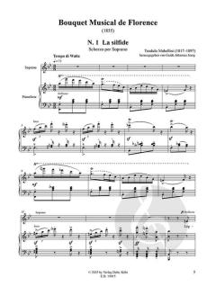 Bouquet Musical de Florence (1853) - 8 Lieder und 4 Duette von Teodulo Mabellini 