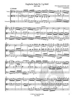 Englische Suite Nr. 3 g-Moll BWV 808 von Johann Sebastian Bach 