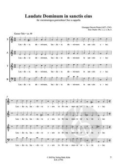 Laudate Dominum in sanctis eius von Giuseppe Ottavio Pitoni 