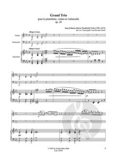 Grand Trio Es-Dur op. 24 von Johann Friedrich Nisle 
