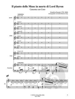 Il pianto delle Muse in morte di Lord Byron  - Canzone con Coro von Gioachino Rossini 