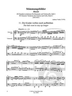 Stimmungsbilder, Heft 2, 20 Charaktervariationen (Nrn. 11-20) von Andreas Vitalis 