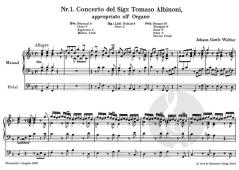 Orgelkonzerte von Johann Gottfried Walther (Download) 