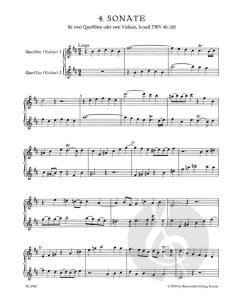 6 Sonaten op. 2 Heft 2 von Georg Philipp Telemann für zwei Flöten oder Violinen TWV 40:104-106 im Alle Noten Shop kaufen