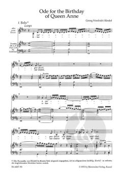 Ode für den Geburtstag der Königin Anna von Georg Friedrich Händel (Download) 