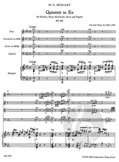Quintett für Klavier und Bläser KV 452 (W.A. Mozart) 