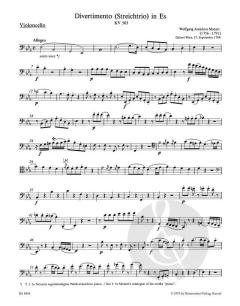 Divertimento in Es KV 563 von Wolfgang Amadeus Mozart für Violine, Viola und Violoncello im Alle Noten Shop kaufen