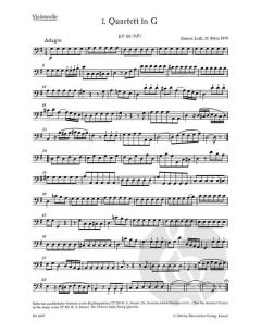 13 frühe Streichquartette Heft 1 von Wolfgang Amadeus Mozart (Download) 