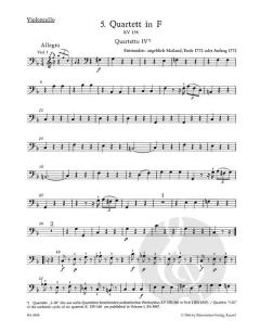 13 frühe Streichquartette Heft 2 von Wolfgang Amadeus Mozart im Alle Noten Shop kaufen (Stimmensatz)