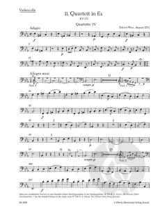 13 frühe Streichquartette Heft 4 von Wolfgang Amadeus Mozart (Download) 