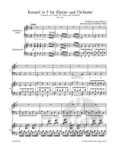 Konzert Nr. 11 F-Dur KV 413 (387a) von Wolfgang Amadeus Mozart (Download) 