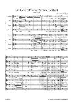 Der Geist hilft unser Schwachheit auf BWV 226 von Johann Sebastian Bach (Download) 