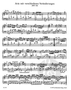 Goldberg-Variationen BWV 988 von Johann Sebastian Bach 