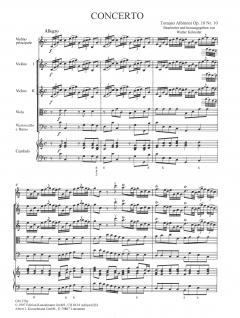 Concerto à cinque C-Dur op. 10/10 von Tomaso Giovanni Albinoni für Violine und Streichorchester im Alle Noten Shop kaufen