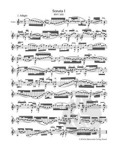 3 Sonaten und 3 Partiten BWV 1001-1006 von Johann Sebastian Bach (Download) 
