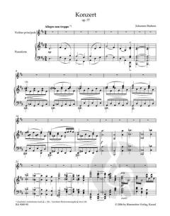 Konzert in D-Dur op. 77 von Johannes Brahms für Violine und Orchester im Alle Noten Shop kaufen