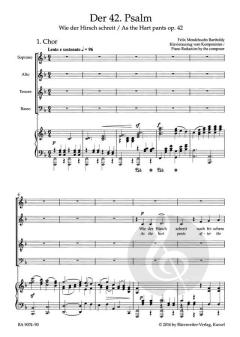 Der 42. Psalm 'Wie der Hirsch schreit' op. 42 (Felix Mendelssohn Bartholdy) 