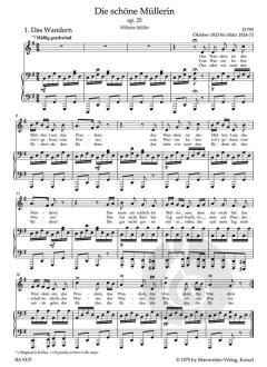 Die schöne Müllerin op. 25 von Franz Schubert 