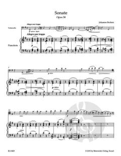 Sonate in e-Moll op. 38 von Johannes Brahms für Violoncello und Klavier im Alle Noten Shop kaufen